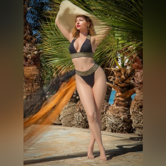 Greek Key Stylish Bikini - Picture 8 of 13